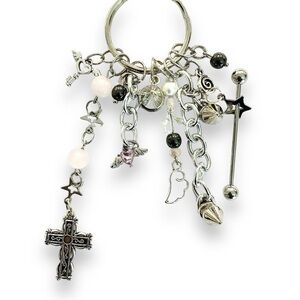 Handmade industrial metal keychain